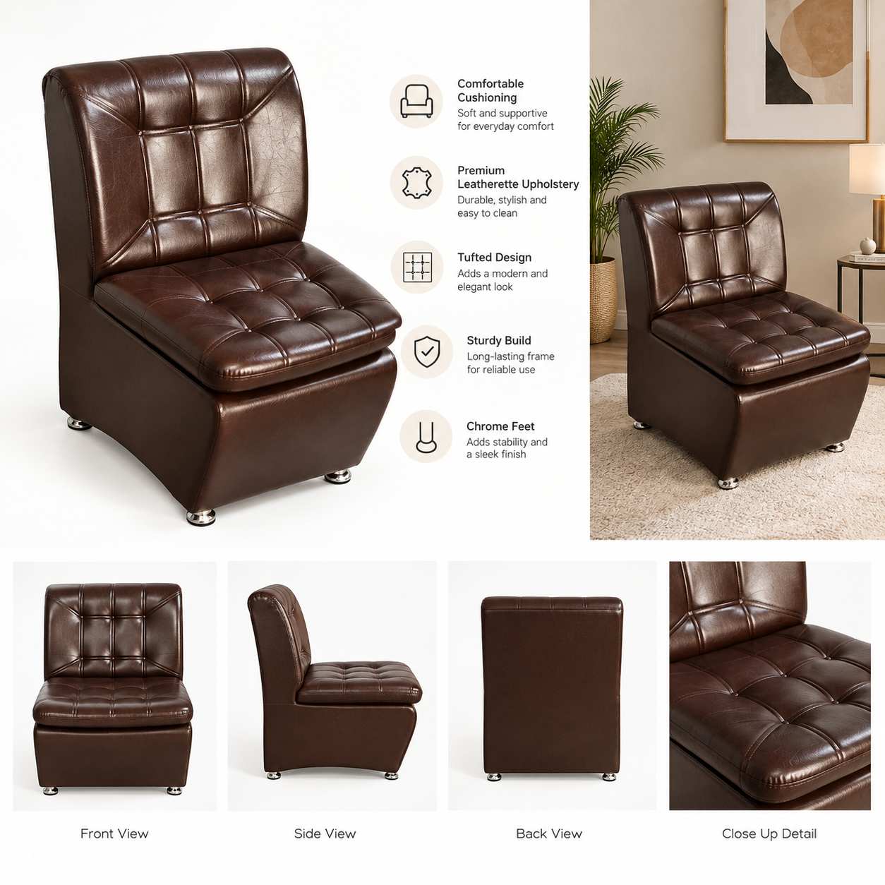 Sofa for Office - Visitor Sofa - Single Seat Sofa