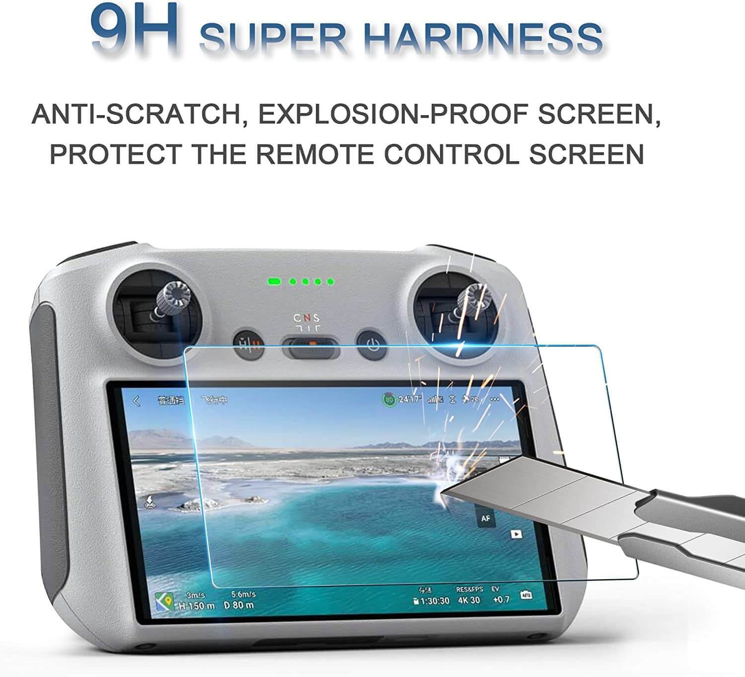 Screen Protector Tempered Glass Protection For DJI Mini 3 Pro/DJI Air 3 RC2 Remote Controller