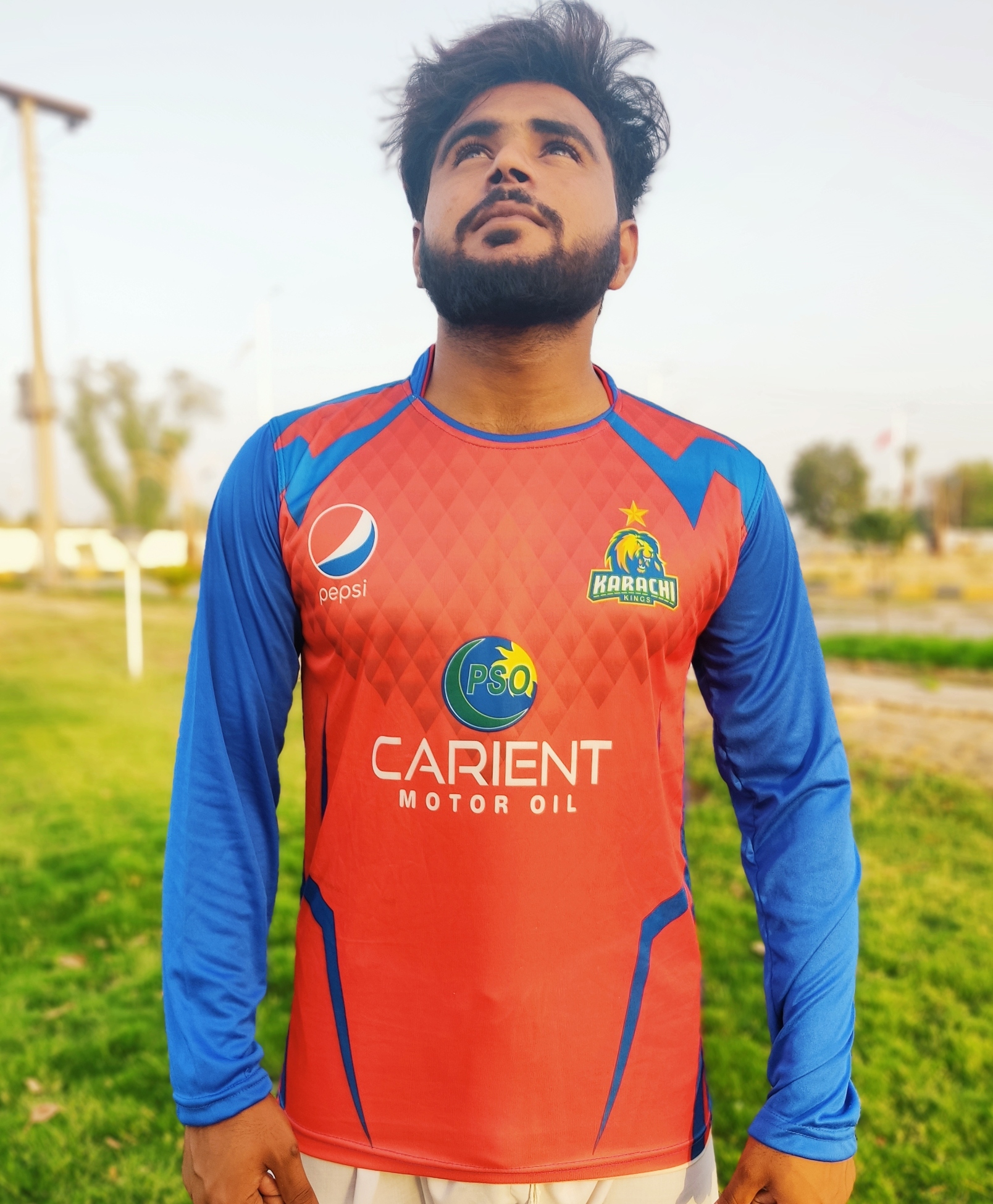 KARACHI KINGS LONG SLEEVE PRINTED T 