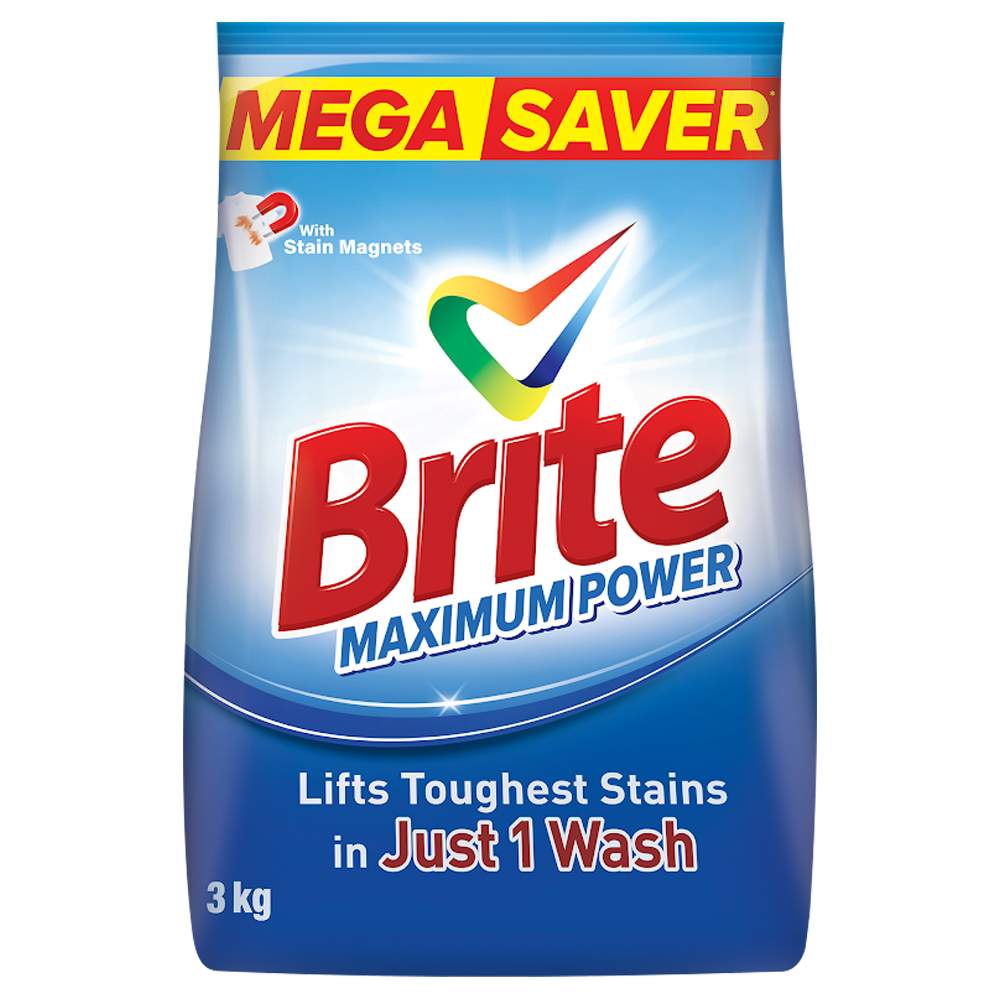 Brite Maximum Power 3kg - Detergent Washing Powder