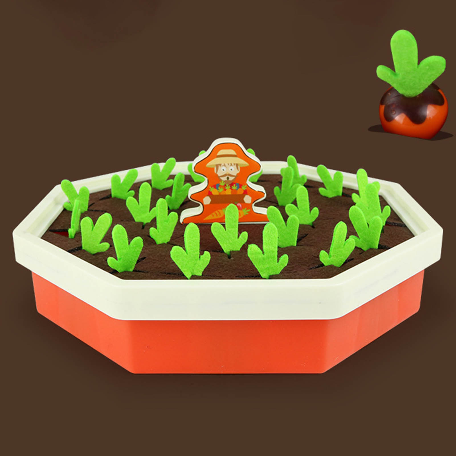 Loveseason Pull Radish Game Safe Boys Girls Early Learning Pull Radish Toy