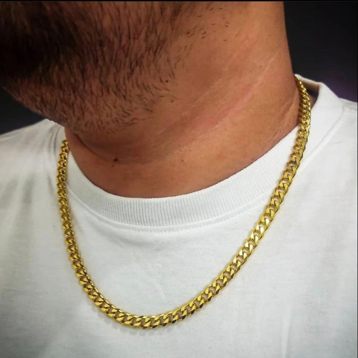 AlRashid Shopping Store Gold Stainless Steel Chain Necklace Hip Hop for Women Men on The Neck Fashion Jewelry Accessories