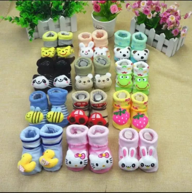 2 in 1 Baby Socks and Shoes -baby Toddlers Booties 0 - 12 month