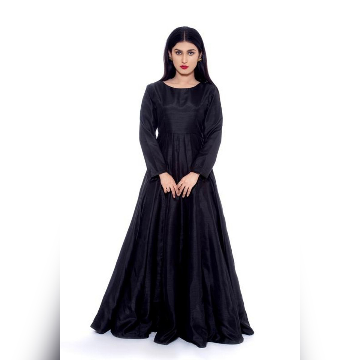 long anarkali frocks