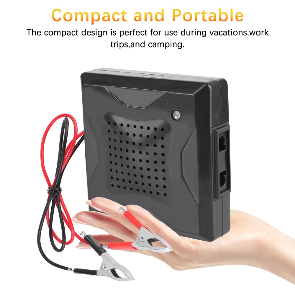 LEAPORIX 180W Smart Power Inverter Mini UPS | DC 12V to AC 220V Converter with USB | Overload & Short Circuit Protection | Ideal for Home, Car & Solar Backup