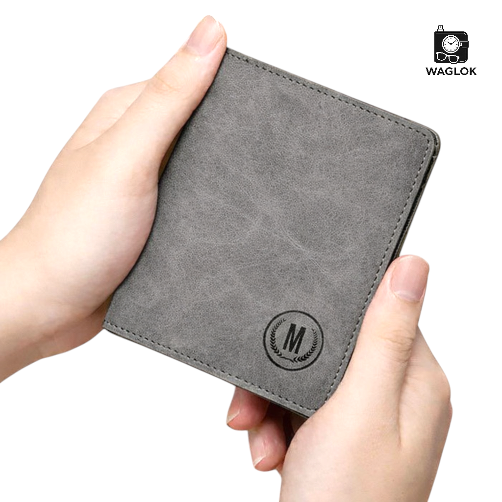 New Trending Soft Leather RFID M-Design Imported Wallet – Short Slim Design with RFID Blocking