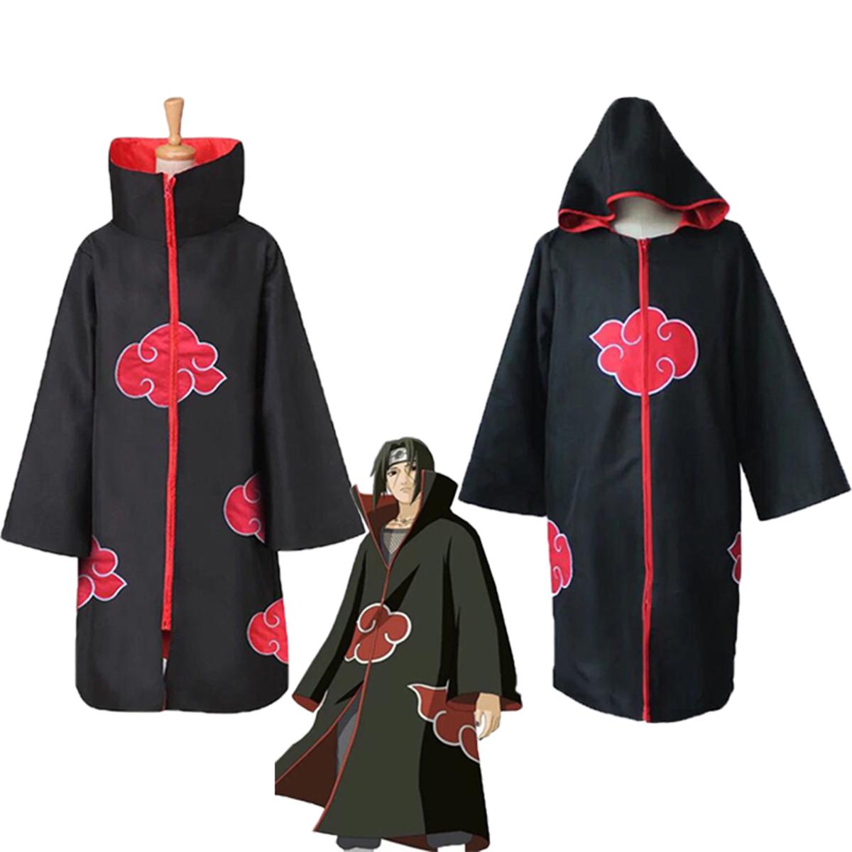 Naruto Shippuden Akatsuki 4thLeaf Hokage Robe Cloak Coat Anime Cosplay  Costume S