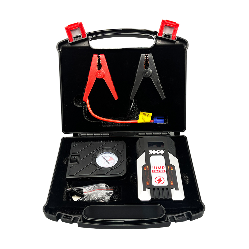 Car Battery Jump Starter, Air Compressor & 6,000mAh Power Bank X6