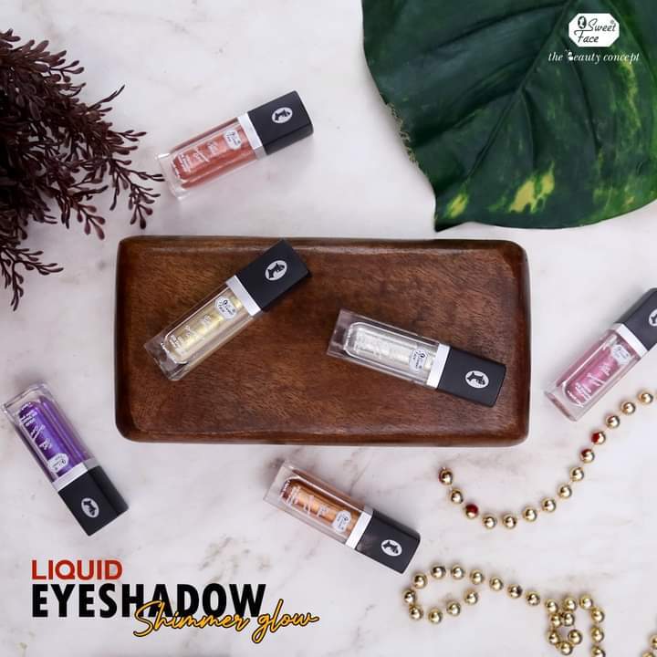 Sweet Face Shimmer Glow Liquid Eye Shadow 100% Water Proof
