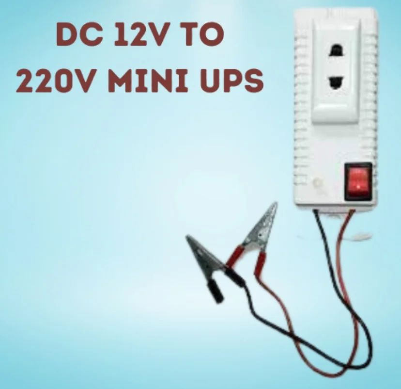 DC to AC Mini Inverter 12V to 220V 30W Portable Power Converter Car Power Inverter Battery Operated Solar Supported with USB Output for Mobile Charging Travel Home Use