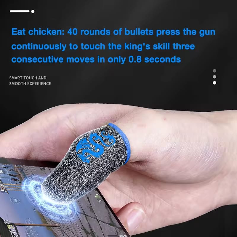 Gaming Finger Sleeves for Mobile – Sweatproof, Anti-Slip, Touchscreen Gloves for PUBG and Other Mobile Games