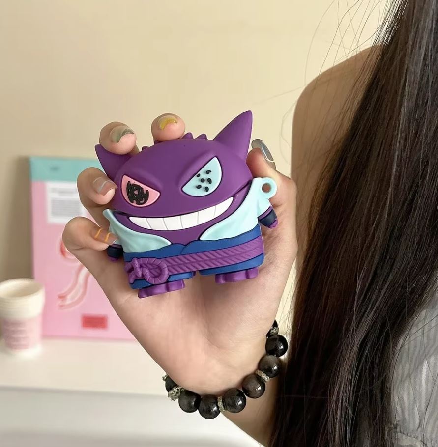 Cute Character 3D Silicone Protective Case Compatible for 𐤠irpods Pro 1 & 2 Case With Hook 𐤠irpods Protective Cover