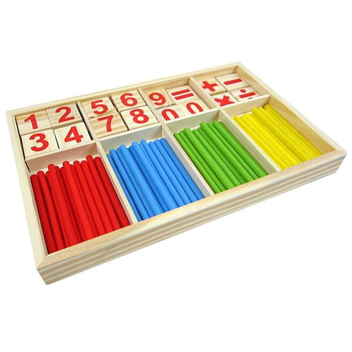 Wood Educational Number Math Calculate Game Toy Mathematics Puzzle Toys Kid Early Learning Counting Sticks Material Children