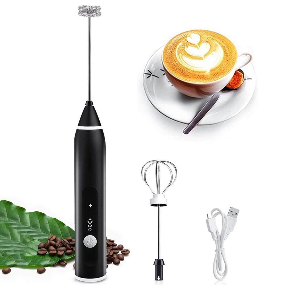 3 In 1 Portable Electric Milk Frother Mini Foam Maker Handheld Foamer