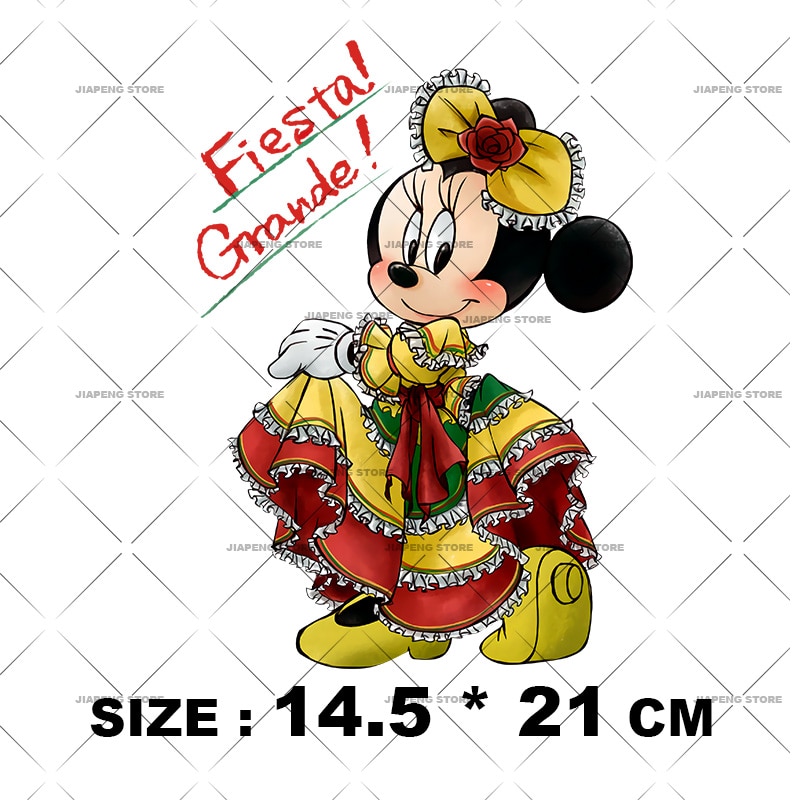 Minnie Mickey Mouse Patches for Clothes T Shirts Fashion Disney