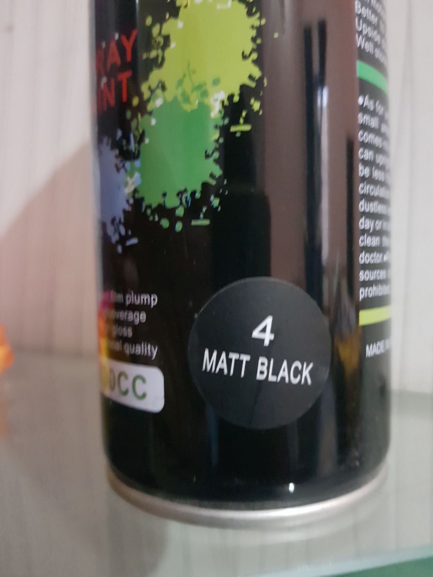Aerosool Spray Paint pure matt black super matt finish 300 gm Bottle