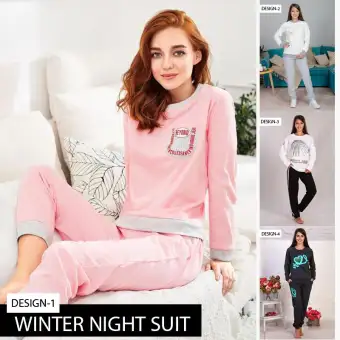 winter night suits for ladies