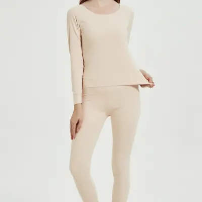 Women's Long Underwear Set Autumn and Winter Double-Sided