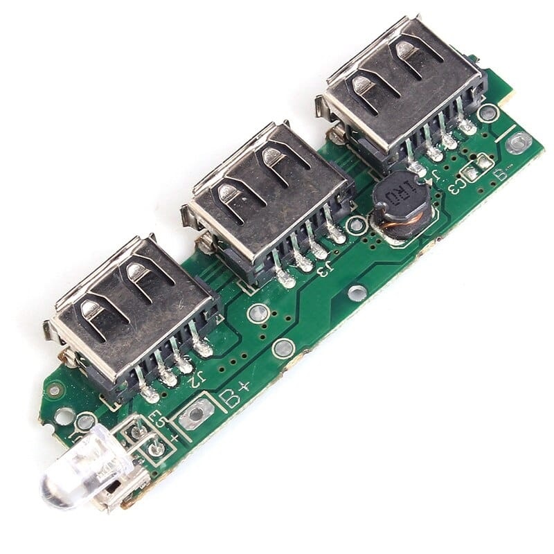 3 USB 5V 1A Mobile Power Bank Lithium Battery Charger Module