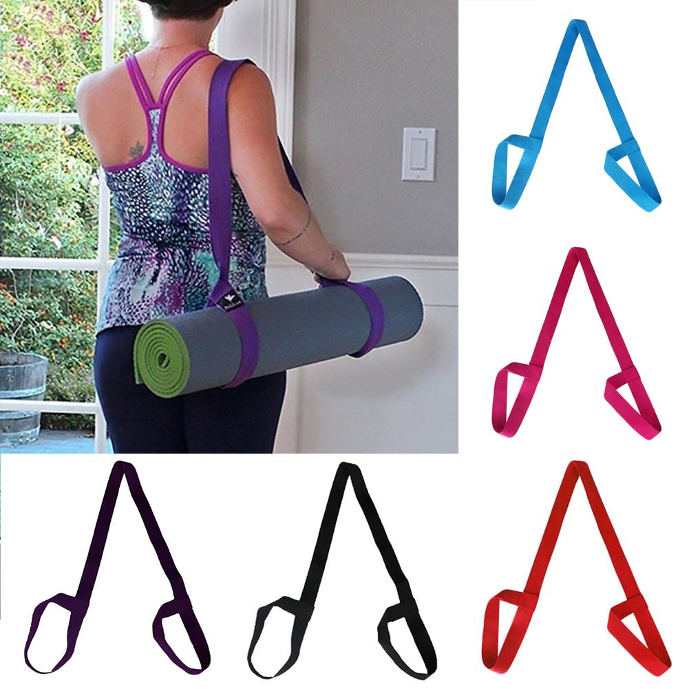 Adjustable Yoga Mat Elastic Belt Holder Strap Shoulder Carrier Fitness