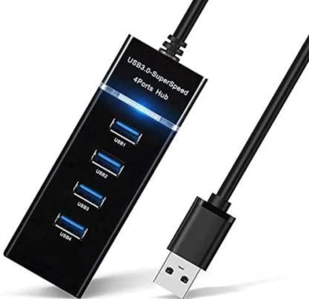 USB 3.0 Hub 4 Ports Extension for Mobile Gaming PC Laptop ~ Super-fast 4 port USB Hub 3.0 Multi Splitter Adapter Extender for Windows / MacBook / Android / PS4 / Phone / Tablet / Computer / Keyboard & Mouse | usb hub | hub | Usb | 3.0 usb hub | USB HUB