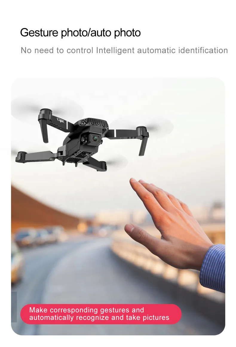 E88 Pro Drone with Double Camera 4k HD Wide Angle Drone Real Time Transmission Beginner E88pro Drones
