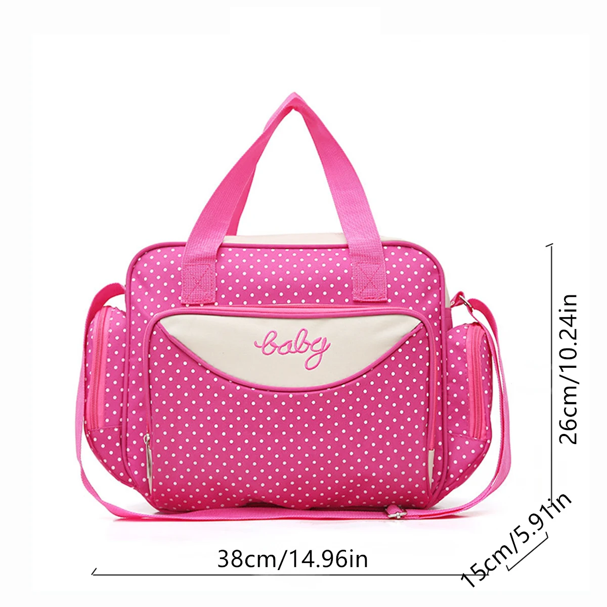 Baby Diaper Bag for Moms | Large Capacity Waterproof Maternity Tote with Adjustable Shoulder Strap | Multi Pocket Baby Nappy Bag for Travel, Hospital, Baby Care & Daily Use