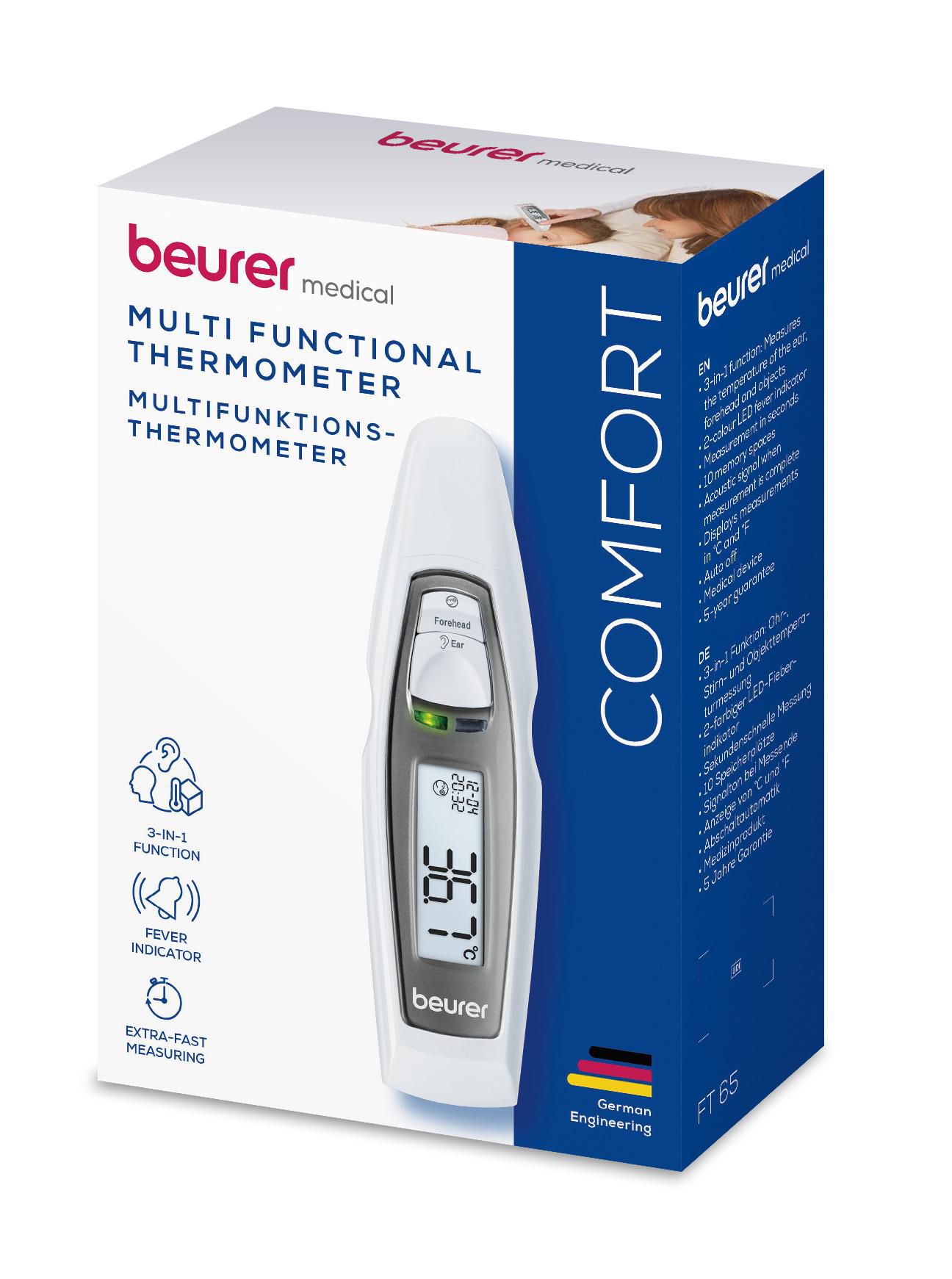 Beurer FT-65 Multi-functional thermometer  Ear - Forehead