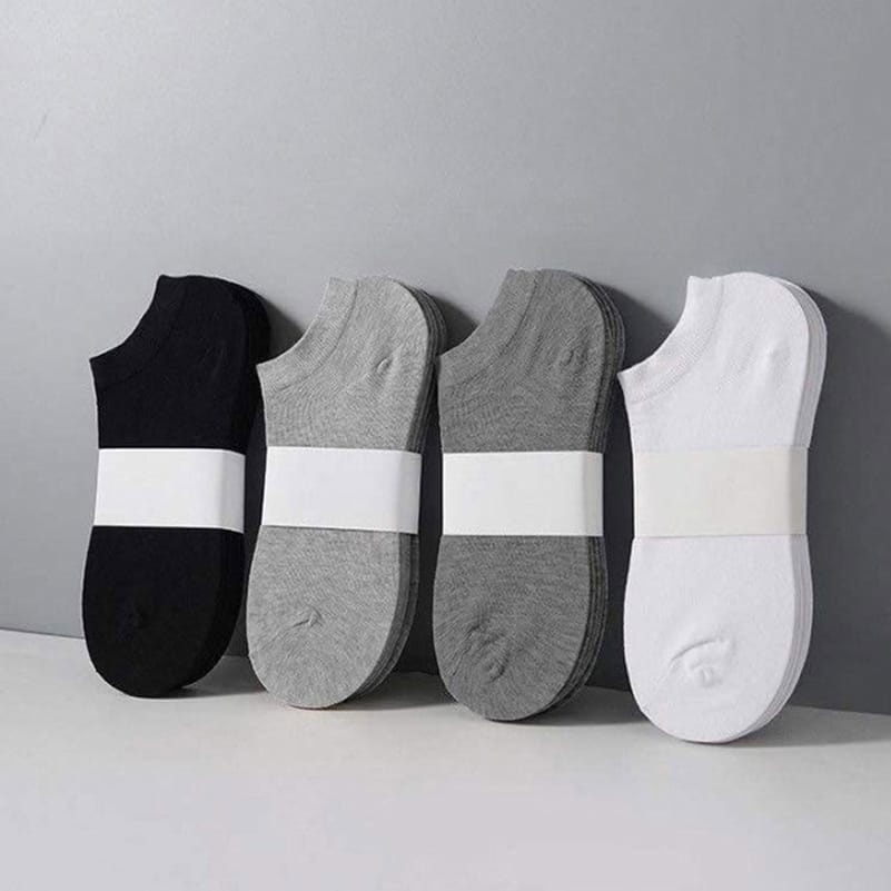 4 Pairs Cotton Ankle Socks For Men Women-Multicolor Cotton No Show Socks