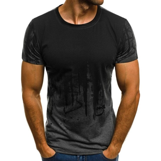 S-6XL) Ready stock Men Short Sleeve T 