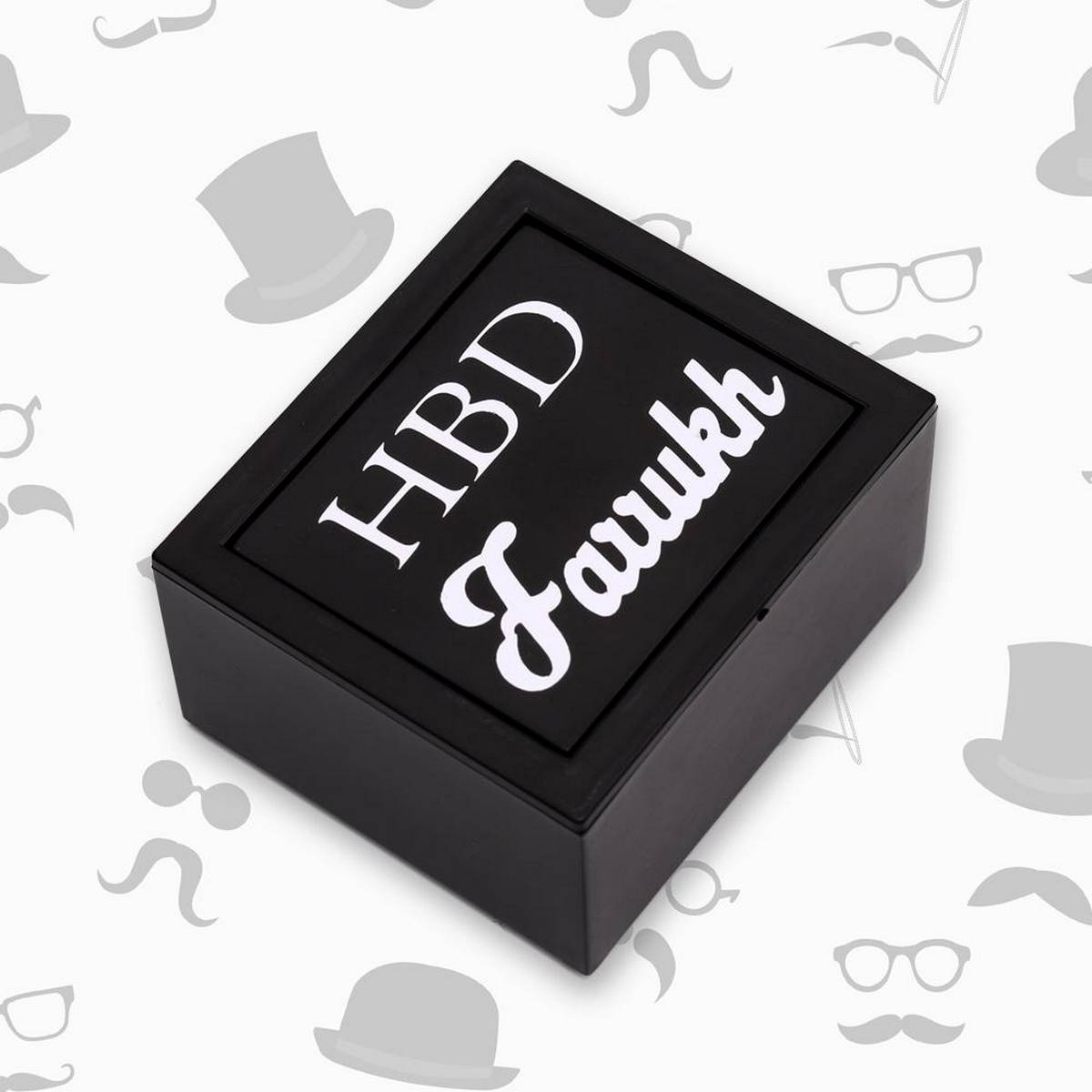 Rotatable Personalized Box for Cuff links