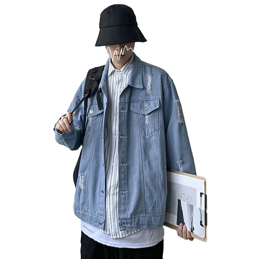 Men's Denim All-match Loose Casual 