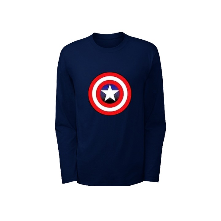 Captain america full sleeve t shirt online best sale