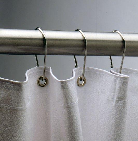 set 12/24/50/100 Shower Curtain Rings Hooks 12 Metal Shower Ring