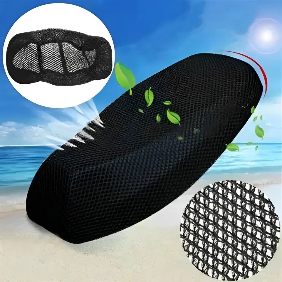 10mm Motorcycle Seat Heat Mesh Net Cover Sunscreen Cool Cushion Protector Sun Block Heat Insulation Mesh Pad