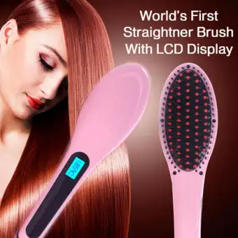 braun hair straightener brush