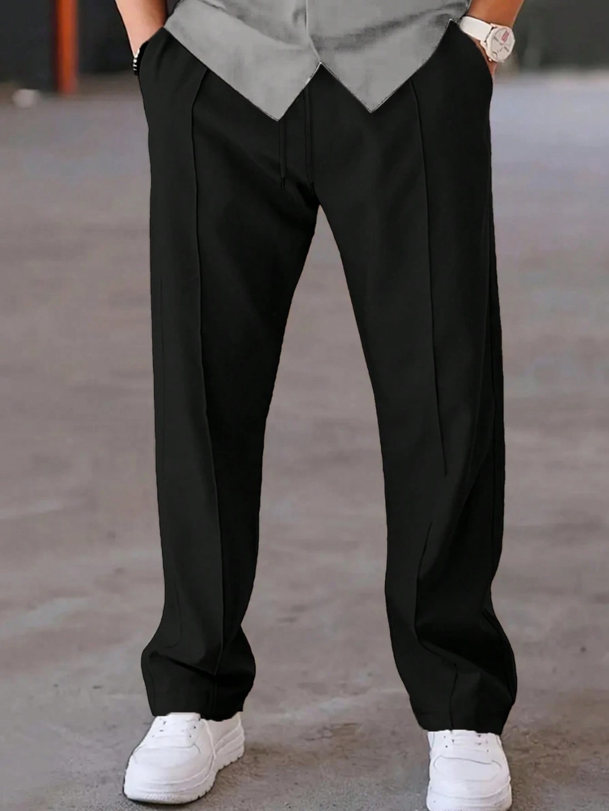 Oversized Wide Leg Baggy Trousers For Men - Trouser for Summer Wear Terry Stuff Multicolor