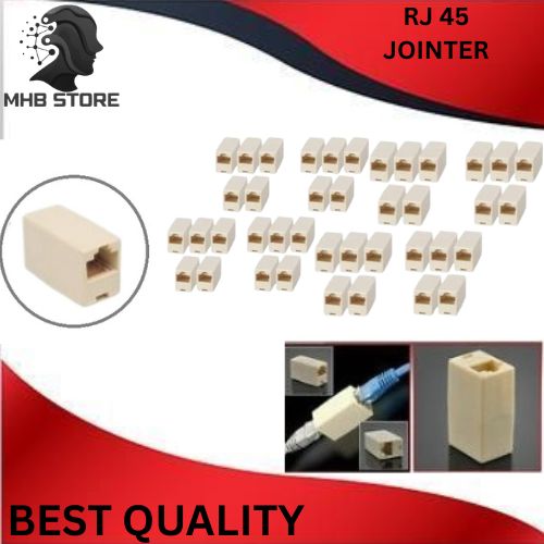 RJ45 Female Connector RJ 45 Coupler Extender Joinder Ethernet LAN Jointer