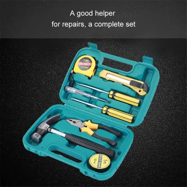 Heavy Duty 8 PCS Tool Set with Box | Multipurpose Repair Tools for Daily Use