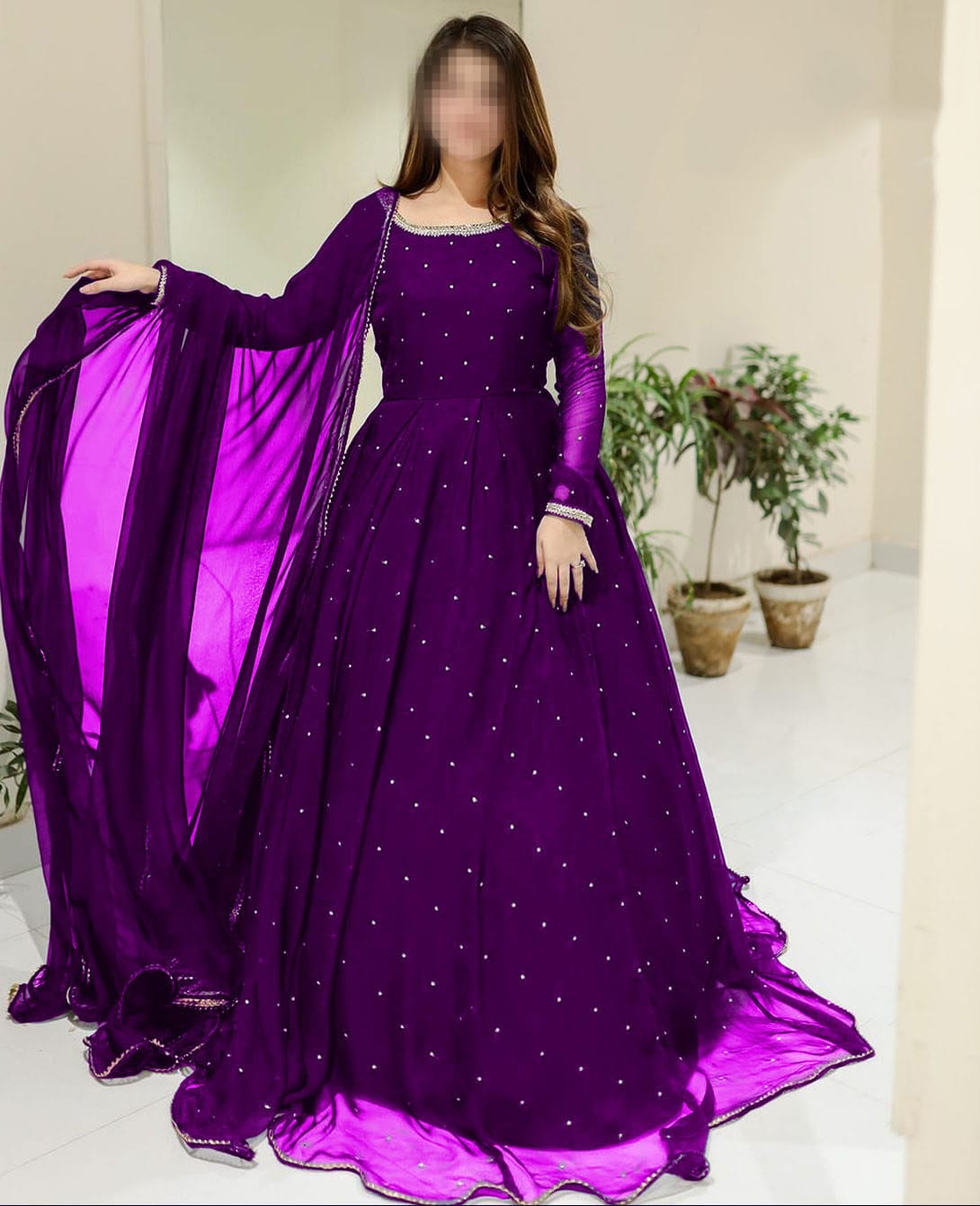 Maxi Dresses For Girls - Dress For Girls - Maxi - Dresses For Women - Dress  - Dresses For Girls - Maxi For Girls - Dresses - Front And Back Pearls With