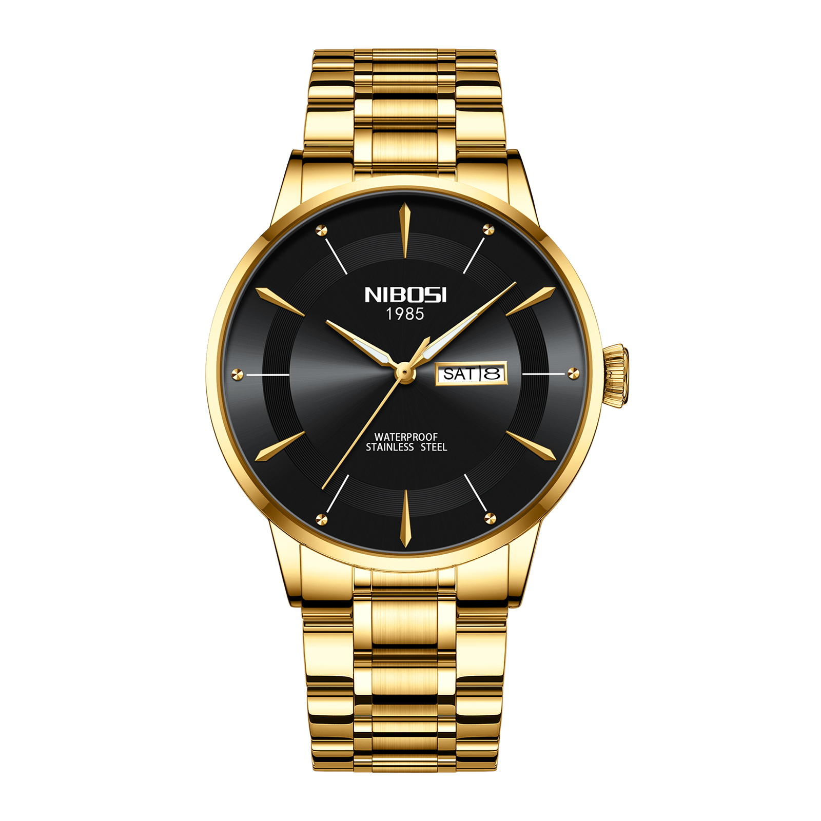 NIBOSI Business Men Watches Waterproof Stainless Steel 2607 | Daraz.pk