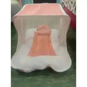 Gharbazar.pk Baby Sleeping bag with Mosquito net, net Safety Baby Crib Net Infant Baby Sleeping Bag - baby bistar - baby bed assesorries for baby infant bag newborn bag dipper bag multicolour