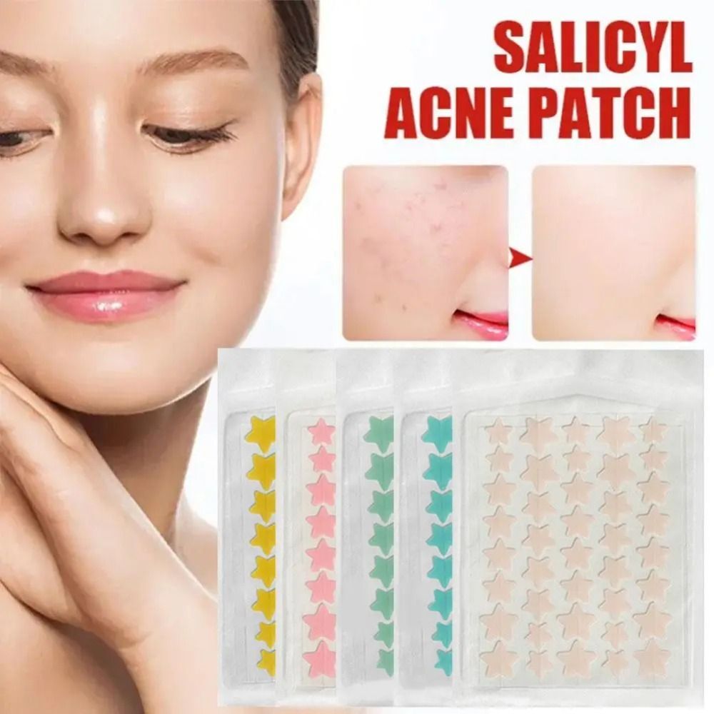 40Pcs Colorful Cute Star Shaped Acne Treatment Sticker Invisible Acne Cover Removal Pimple Patch Skin Care