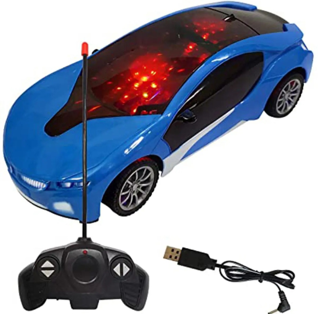 Remote Control Chargeable 3D Famous Car with Flashing Light, Radio Control Race car for Kids for 3-12 Year Old Boy Birthday Remote Control Car Rechargeable