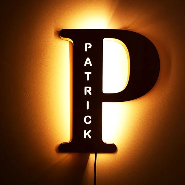 wooden led letter lights