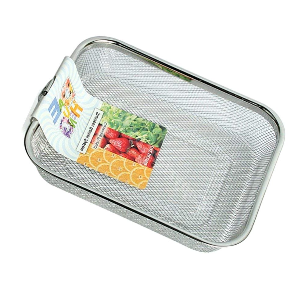 Rectangular Colander Square Colander Coarse Wire Mesh Colander Strainer Sink Drain Wash Basket