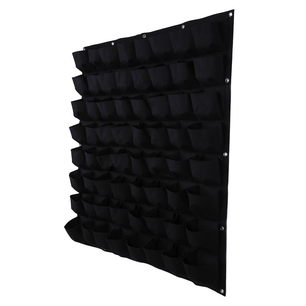 64 Bolsillo Colgante Vertical Jardín Jardinera Interior Al aire libre