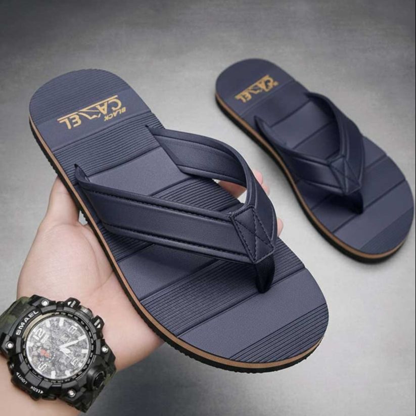 Black Camel Casual Slippers for men  Import Quality Slipper  Flip Flops for men | Darren 0015