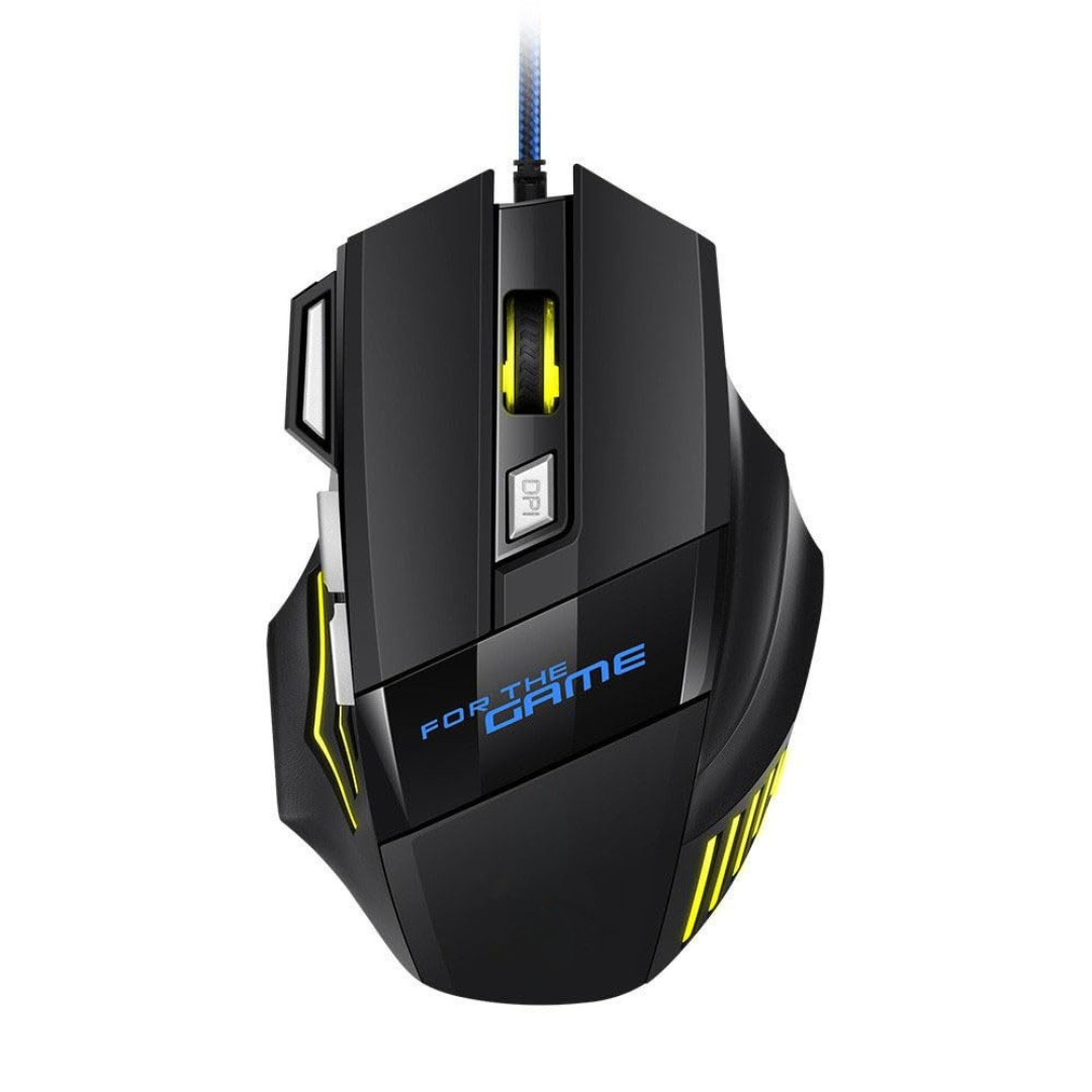 7-Buttons Wired RGB Gaming Mouse with 4-Levels DPI Control - 7 Light Wired USB Optical Mice with Side Buttons - Free Mousepad for PC, Laptop, Computer, Gaming, Pubg Mobile price in Pakistan