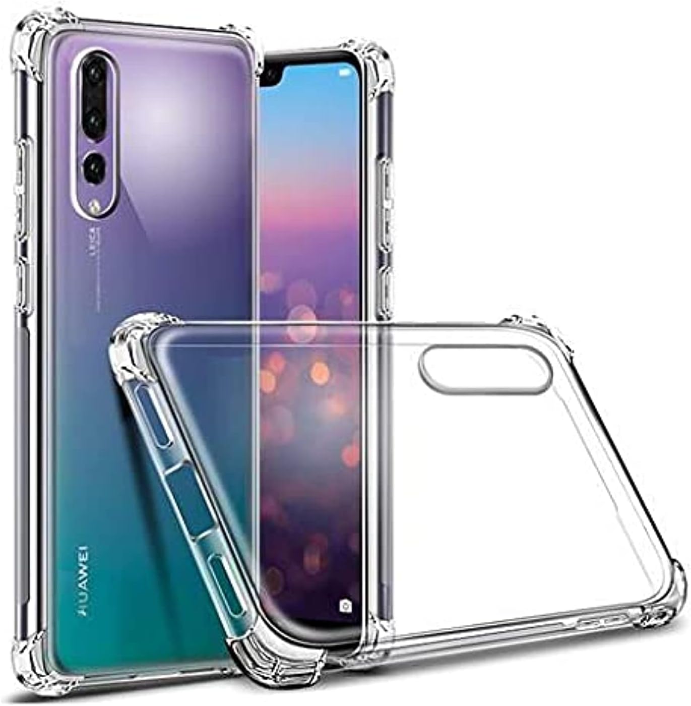 Cover Huawei P20 PRO SNOOPY VAN GOGH Bordo Trasparente - Alpha Store Design
